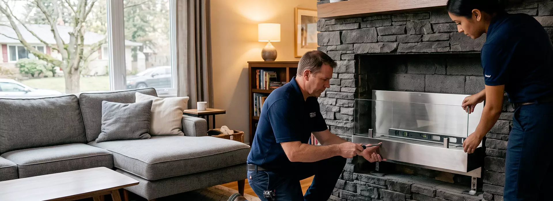 Ethanol Fireplace Installation in Sayreville, NJ