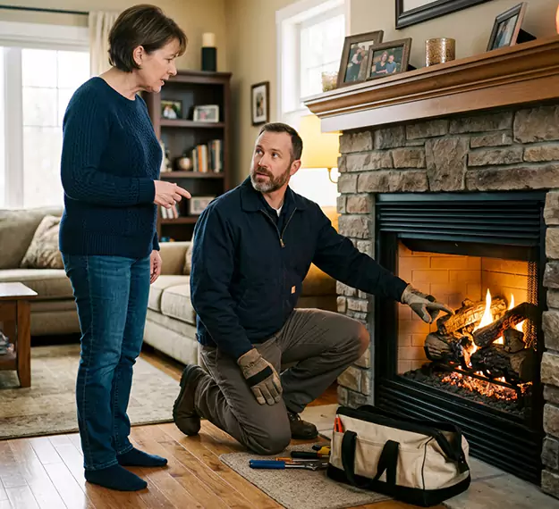 Why Sayreville Homeowners Choose Our Gas Fireplace Logs Team?
