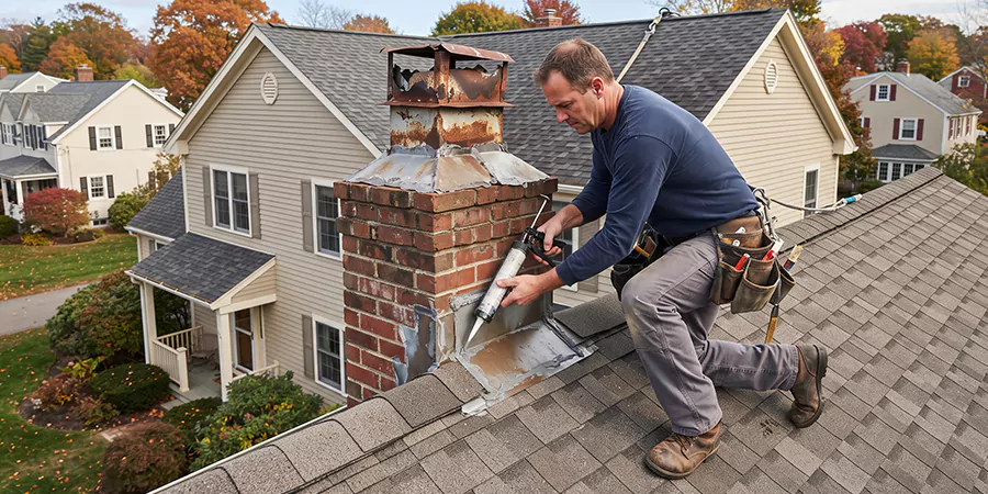 Chimney Chase Flashing Repair Sayreville