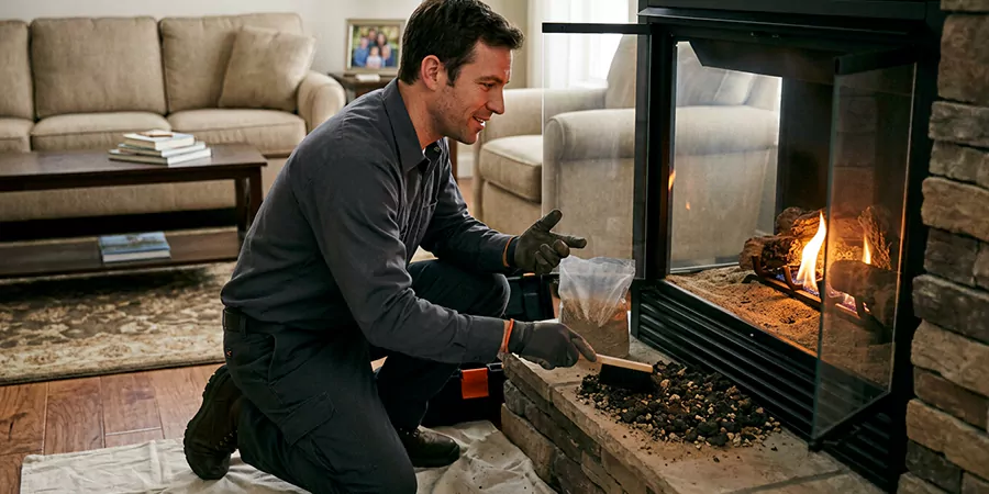 Sand and Embers for Gas Fireplace Sayreville