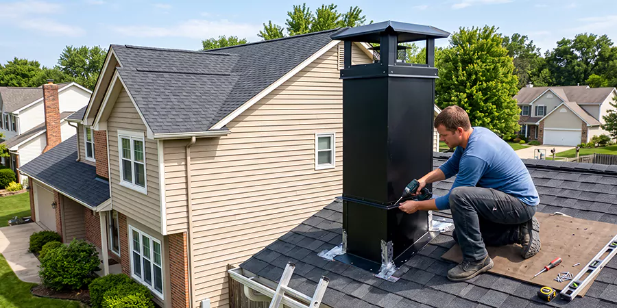 Prefab Chimney Chase Installation Sayreville